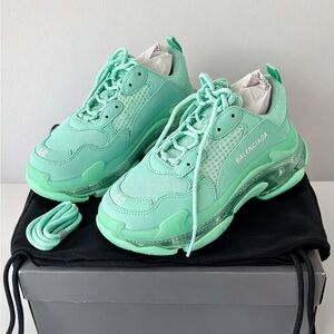 Balenciaga Triple S Sneakers in Mint